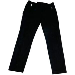 Zara Basic Pants  Slim Leg Black Faux‎ Pockets Zip Detail Women's Medium
